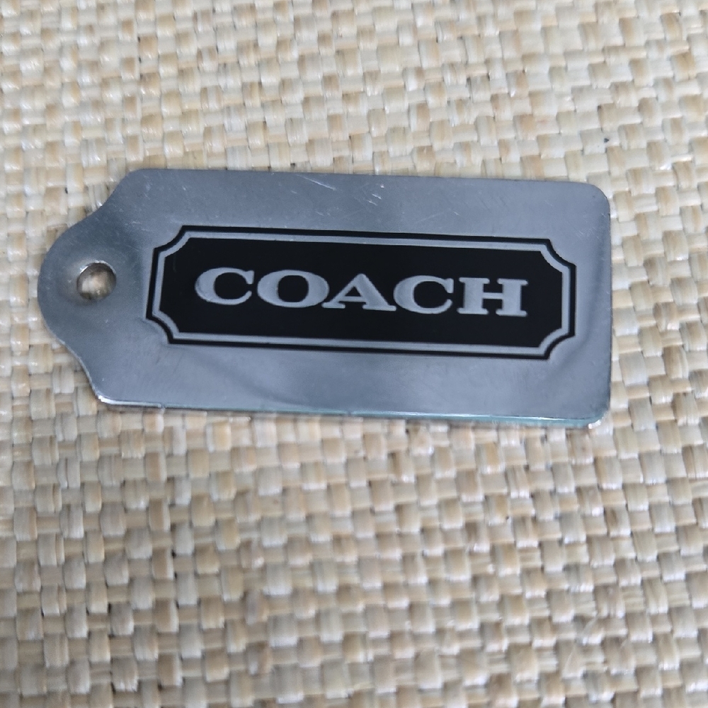 Coach Vintage Silver and Black Hangtag